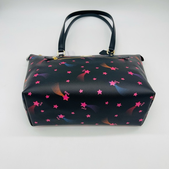 Coach Black Tote with Pink and Blue Accents - Picture 6 of 14